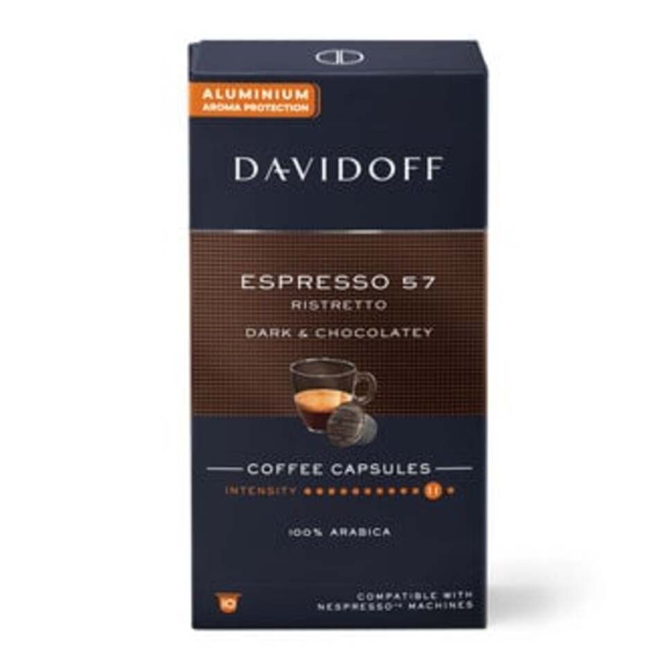 DAVIDOFF ESPRESSO 57 RISTRETTO KAPS.KAHVE 10'LU 55